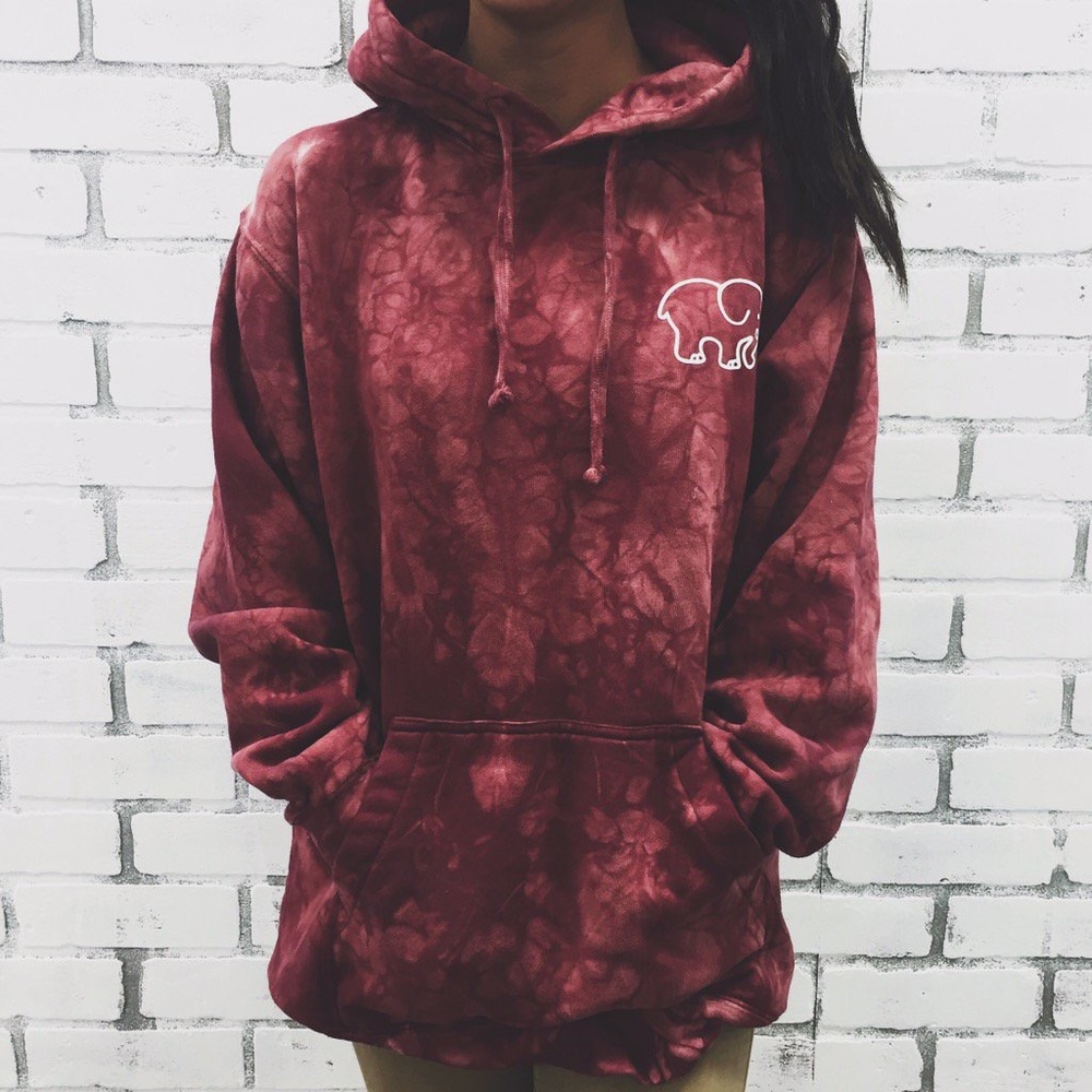 Ivory Ella Tie Dye Hoodie - oversized
